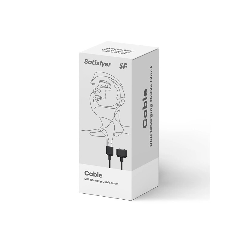 Kabel do ładowania - Satisfyer USB Charging Cable Black